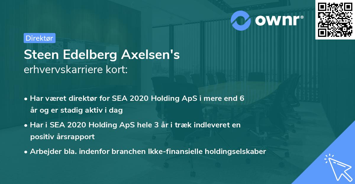 Steen Edelberg Axelsen's erhvervskarriere kort