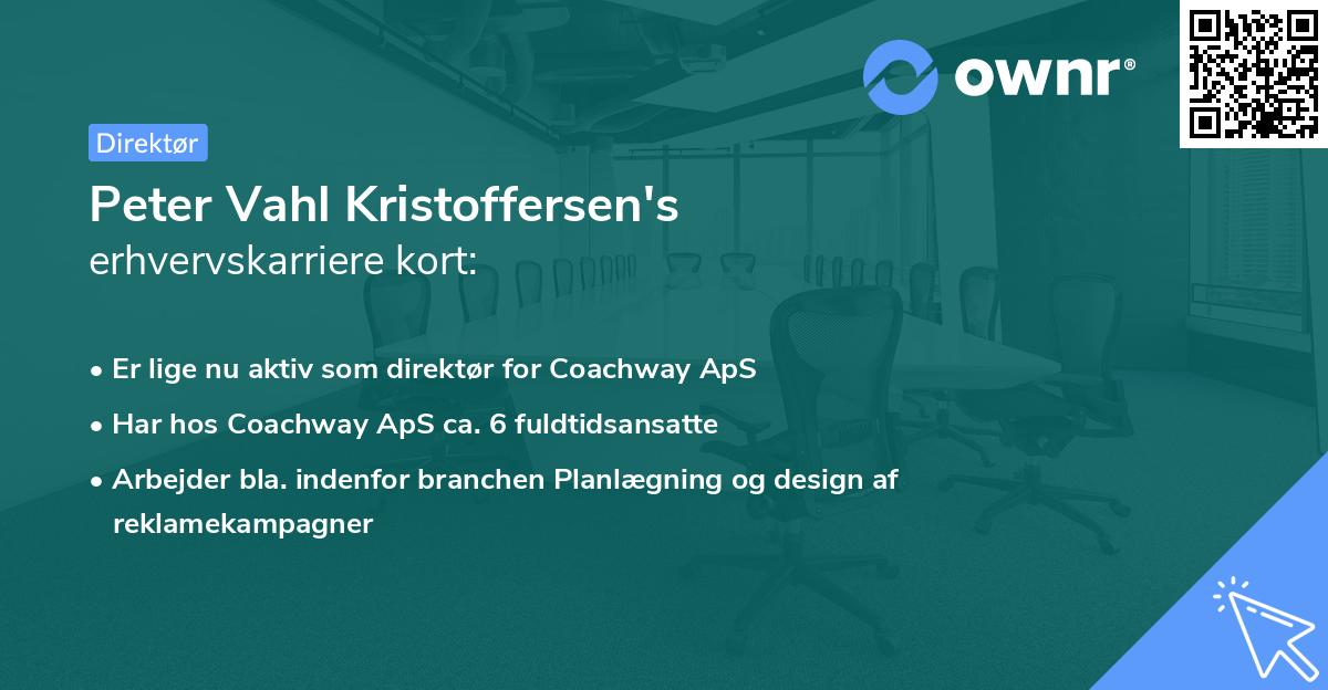 Peter Vahl Kristoffersen's erhvervskarriere kort