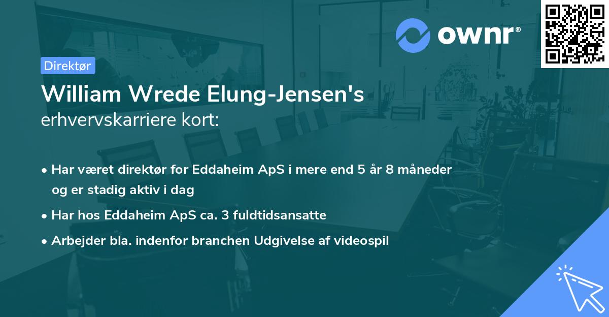 William Wrede Elung-Jensen's erhvervskarriere kort