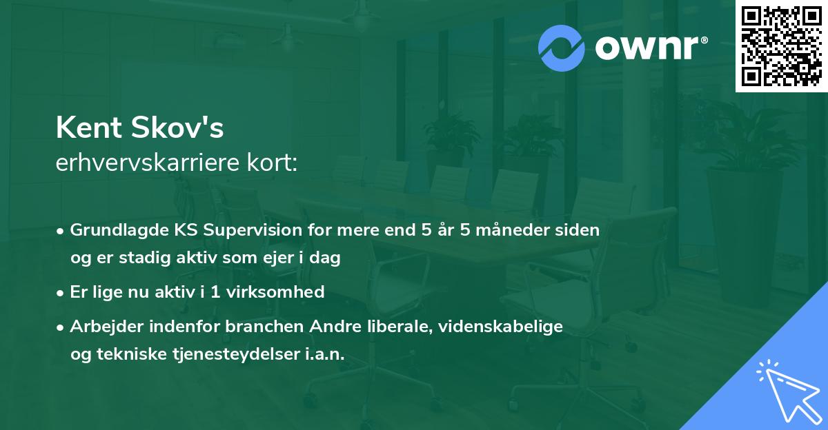 Kent Skov's erhvervskarriere kort