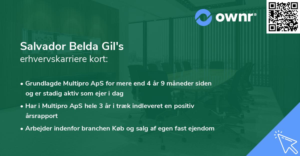 Salvador Belda Gil's erhvervskarriere kort