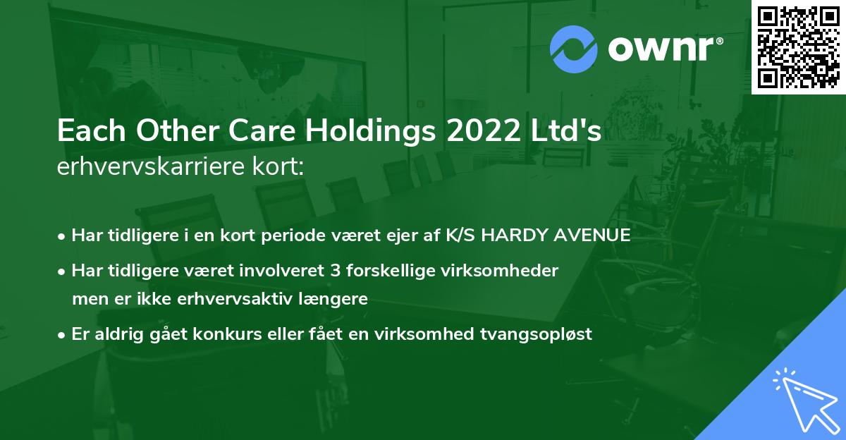 Each Other Care Holdings 2022 Ltd's erhvervskarriere kort
