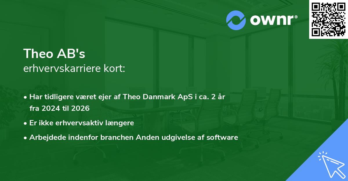 Theo AB's erhvervskarriere kort