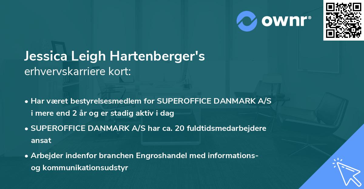 Jessica Leigh Hartenberger's erhvervskarriere kort