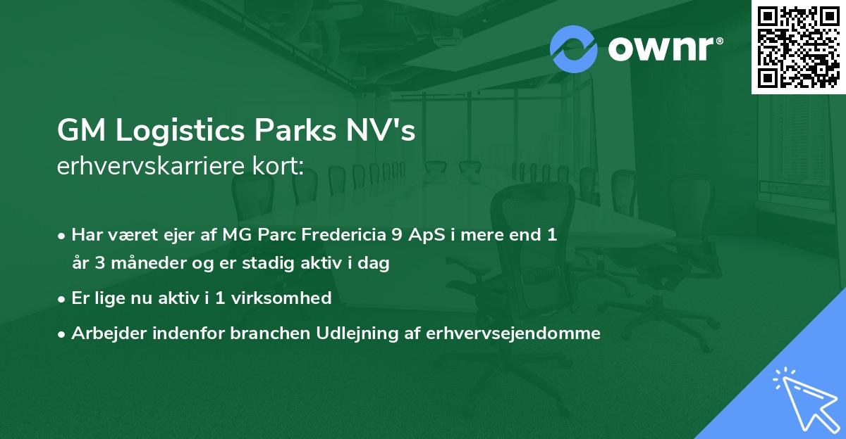 GM Logistics Parks NV's erhvervskarriere kort