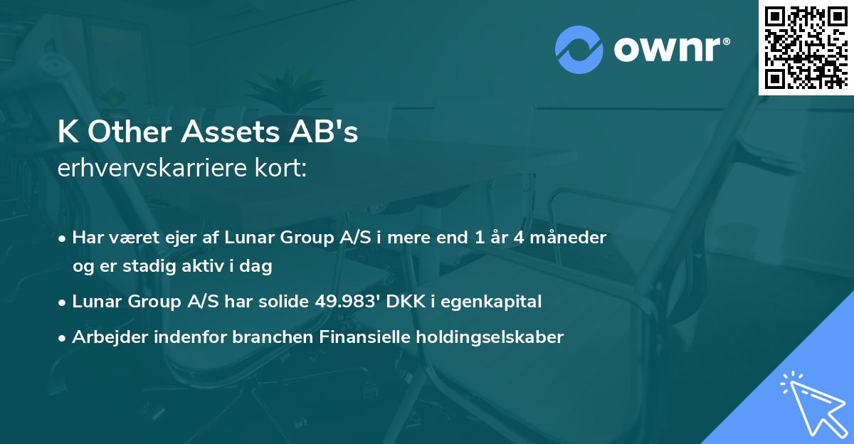 K Other Assets AB's erhvervskarriere kort