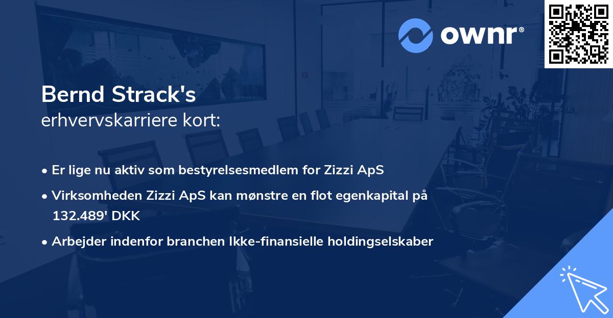 Bernd Strack's erhvervskarriere kort