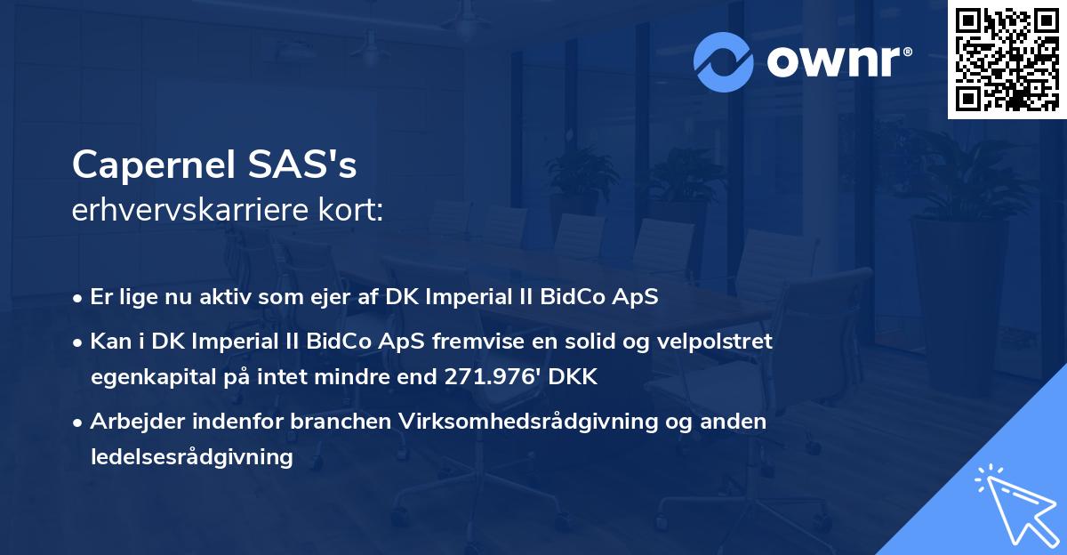 Capernel SAS's erhvervskarriere kort