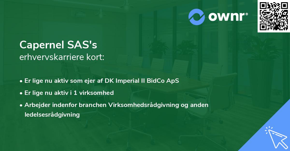 Capernel SAS's erhvervskarriere kort