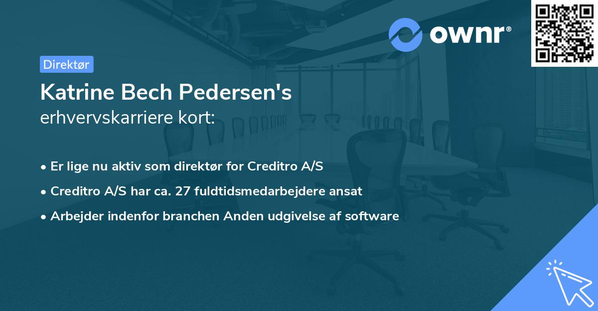 Katrine Bech Pedersen's erhvervskarriere kort