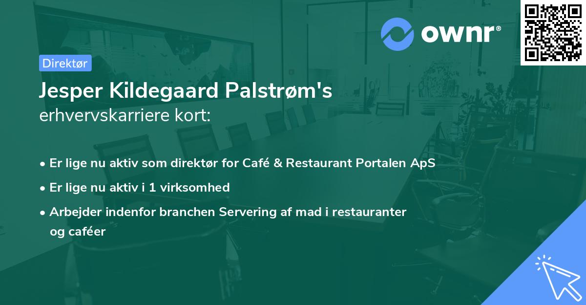 Jesper Kildegaard Palstrøm's erhvervskarriere kort