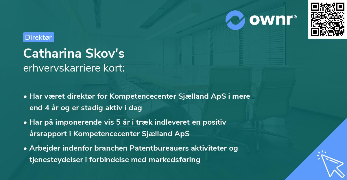 Catharina Skov's erhvervskarriere kort