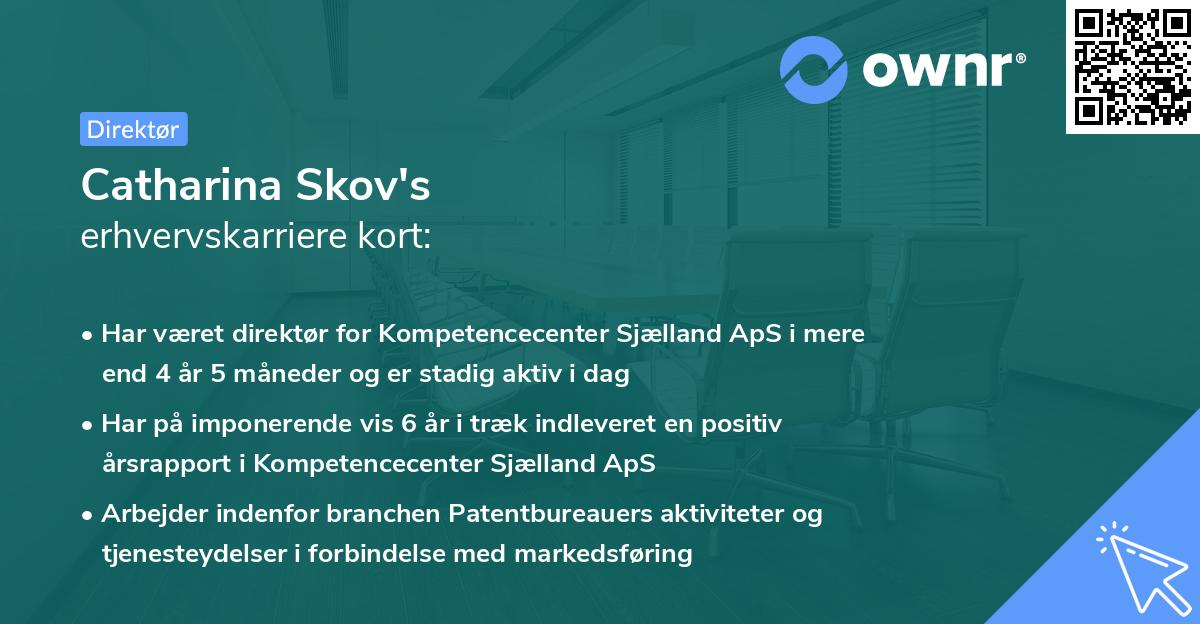 Catharina Skov's erhvervskarriere kort