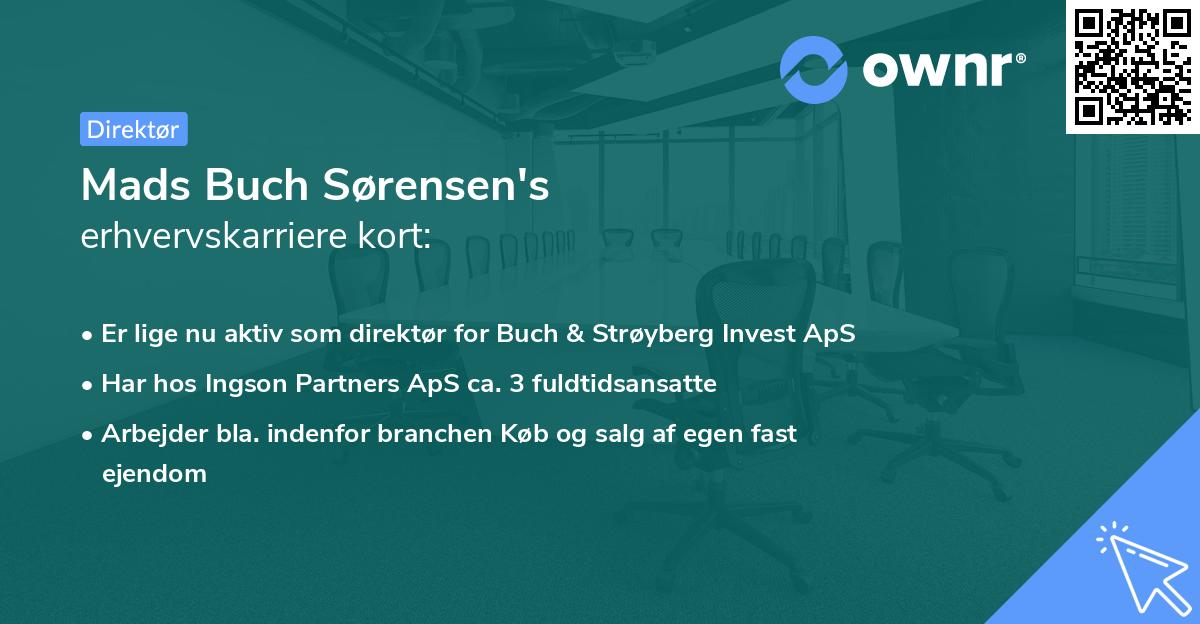 Mads Buch Sørensen's erhvervskarriere kort