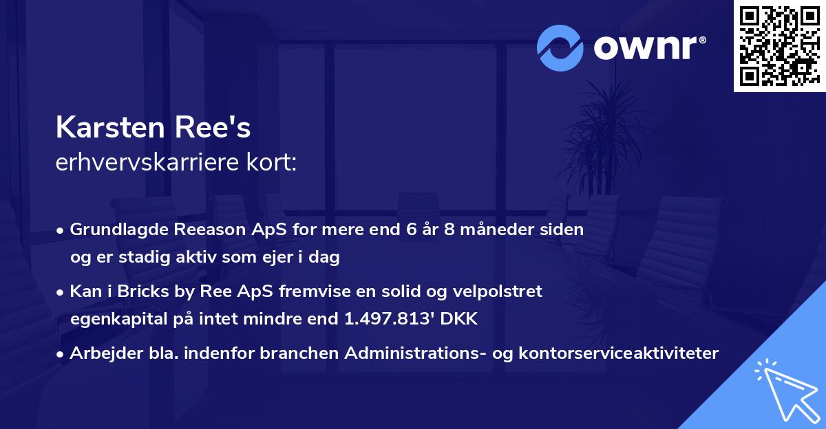 Karsten Ree's erhvervskarriere kort