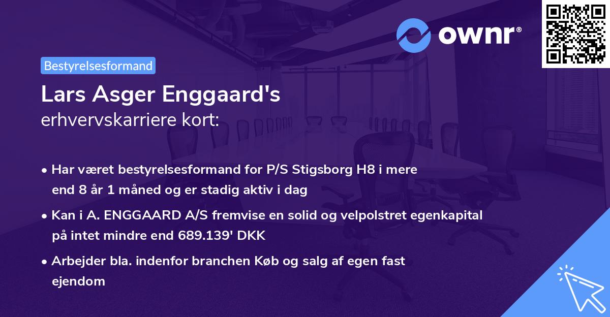 Lars Asger Enggaard's erhvervskarriere kort