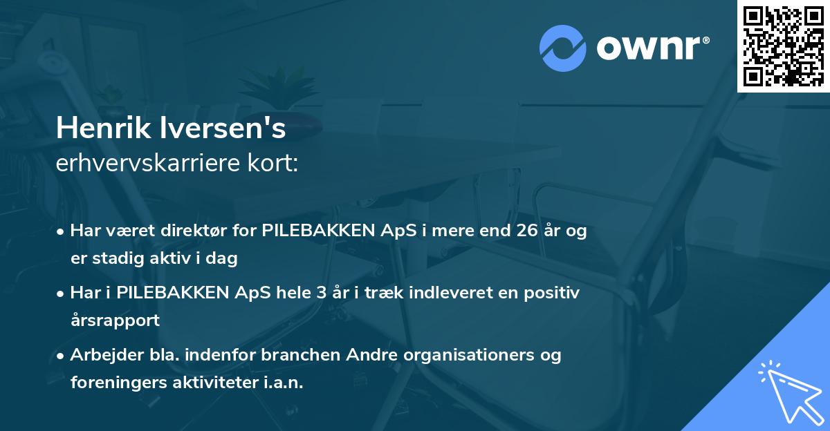 Henrik Iversen's erhvervskarriere kort