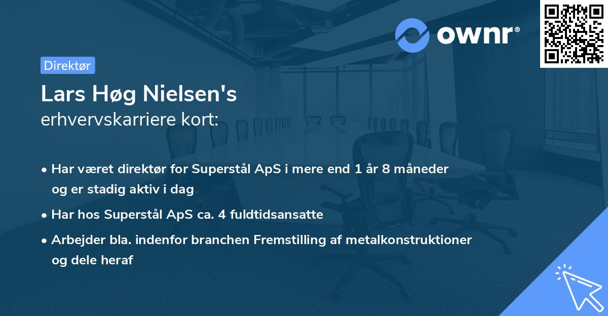 Lars Høg Nielsen's erhvervskarriere kort