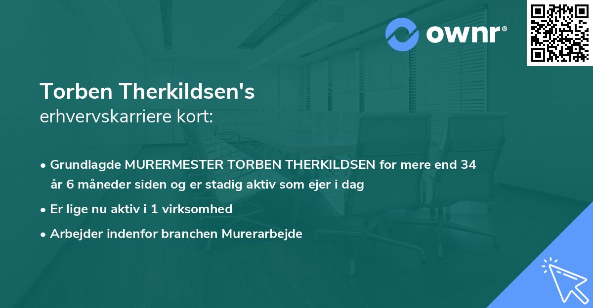 Torben Therkildsen's erhvervskarriere kort