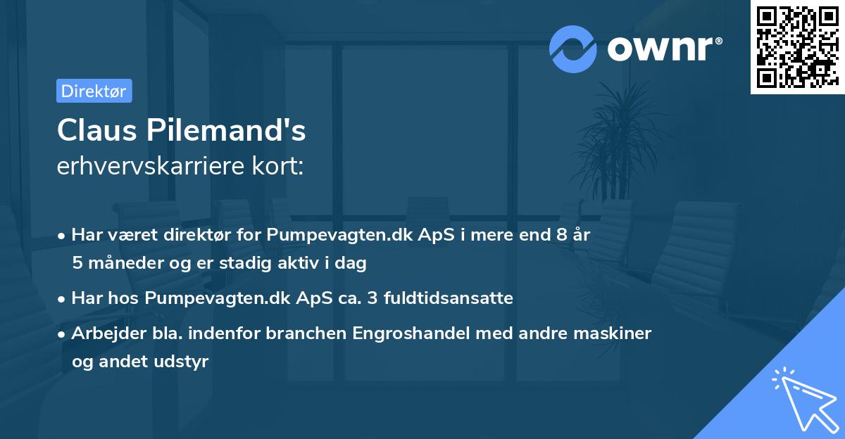 Claus Pilemand's erhvervskarriere kort