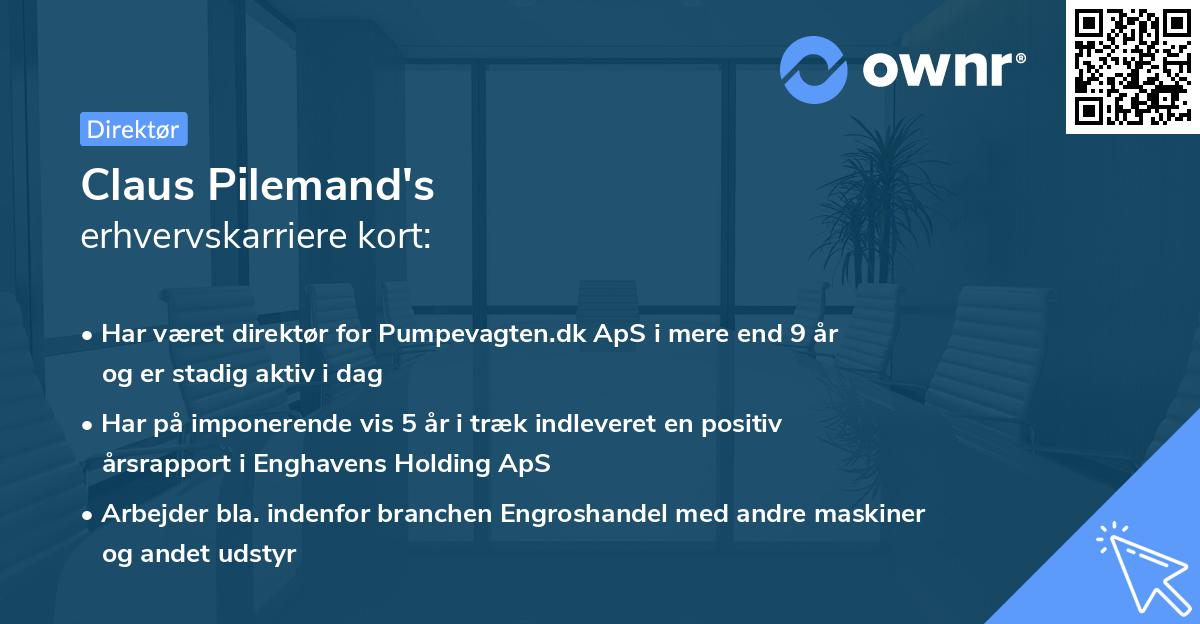 Claus Pilemand's erhvervskarriere kort