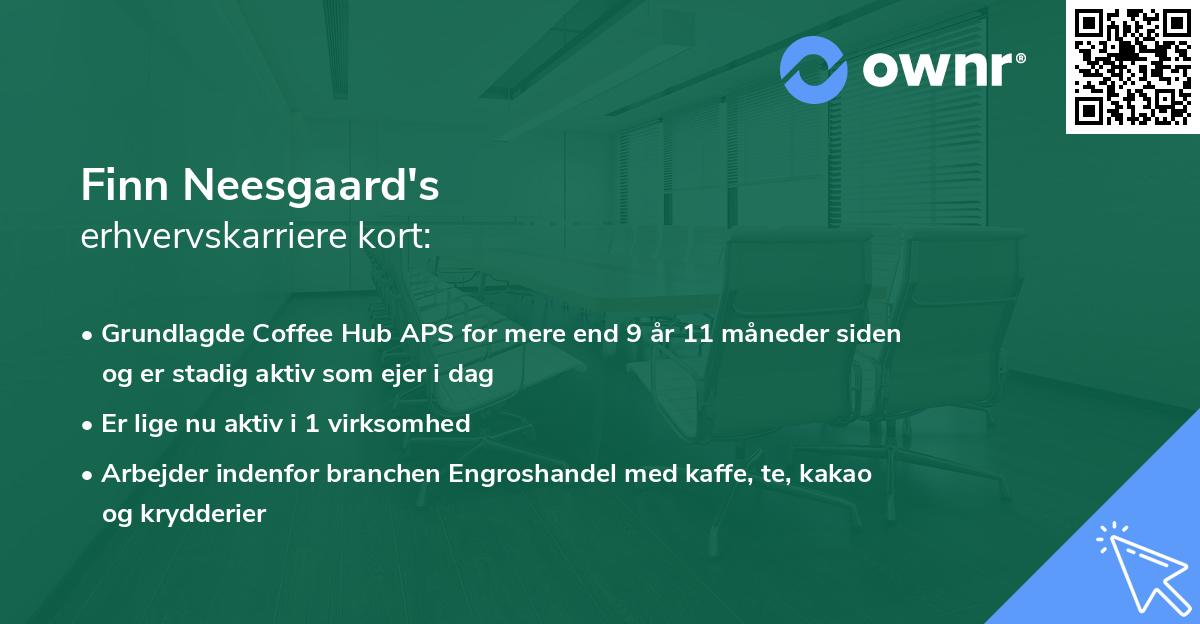 Finn Neesgaard's erhvervskarriere kort