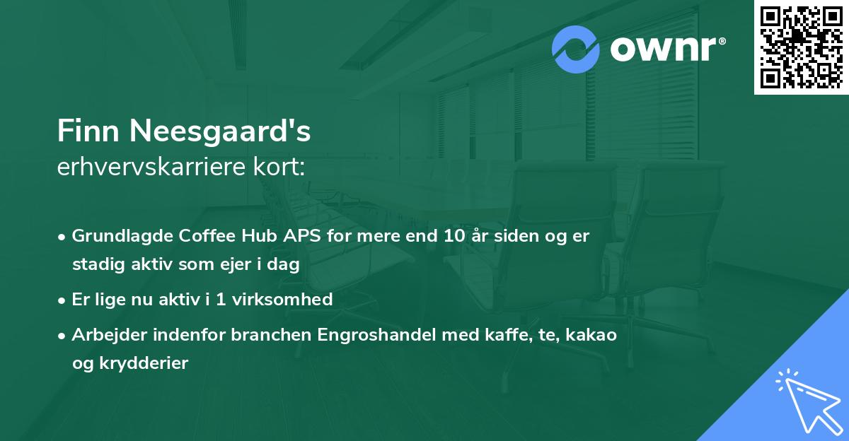 Finn Neesgaard's erhvervskarriere kort
