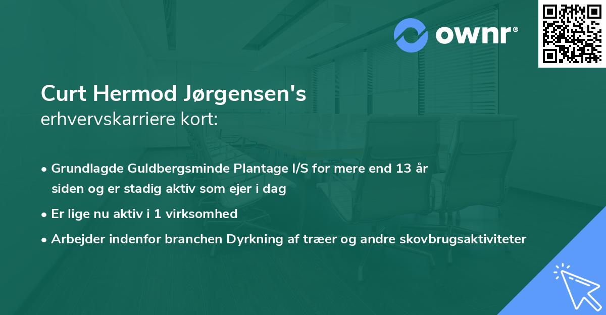 Curt Hermod Jørgensen's erhvervskarriere kort