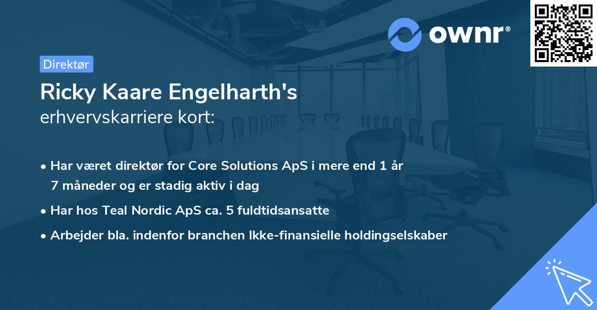 Ricky Kaare Engelharth's erhvervskarriere kort