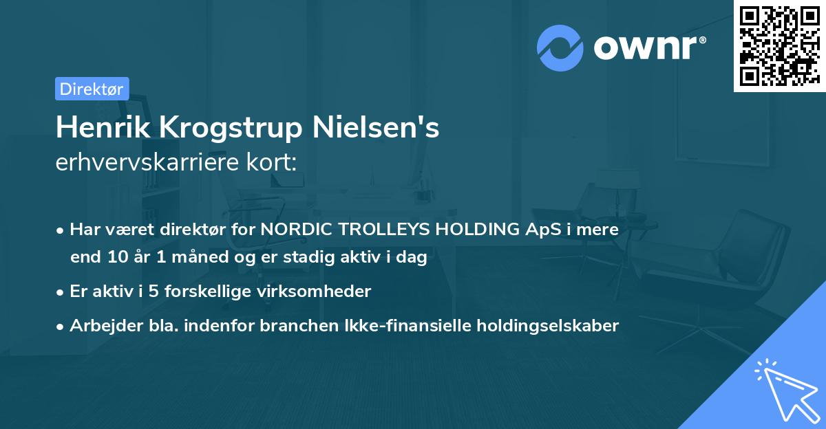 Henrik Krogstrup Nielsen's erhvervskarriere kort