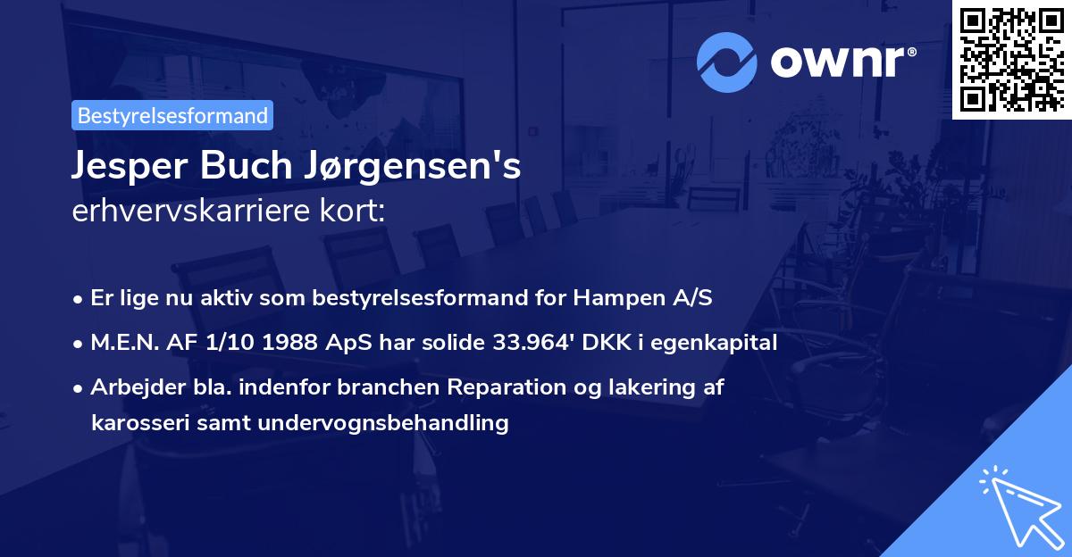 Jesper Buch Jørgensen's erhvervskarriere kort