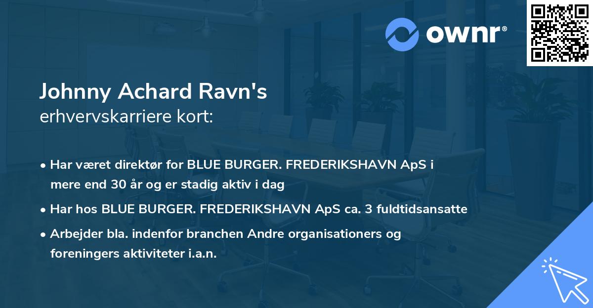 Johnny Achard Ravn's erhvervskarriere kort