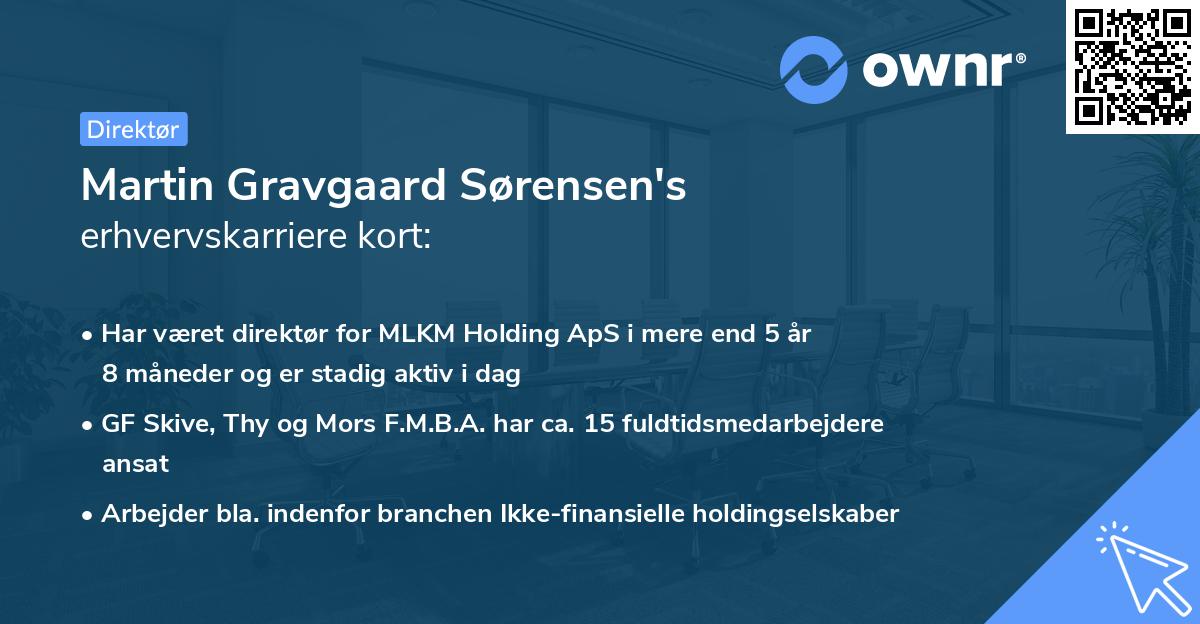 Martin Gravgaard Sørensen's erhvervskarriere kort