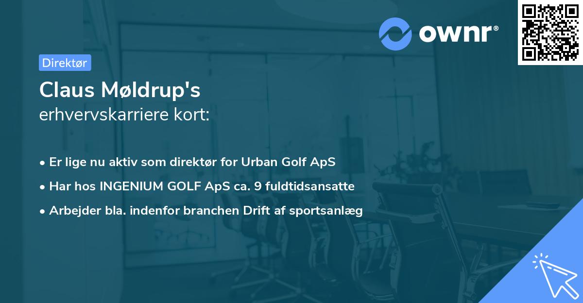 Claus Møldrup's erhvervskarriere kort
