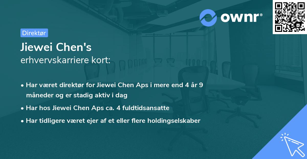 Jiewei Chen's erhvervskarriere kort