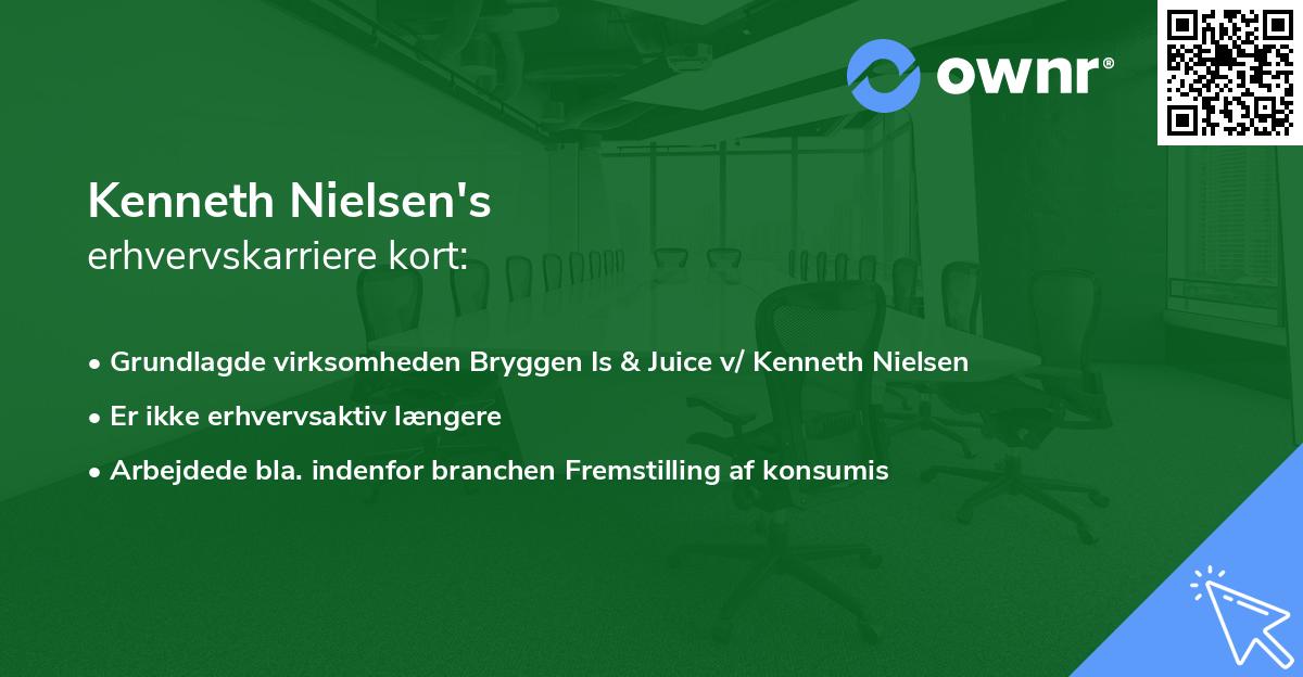 Kenneth Nielsen's erhvervskarriere kort