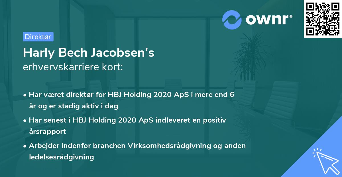 Harly Bech Jacobsen's erhvervskarriere kort