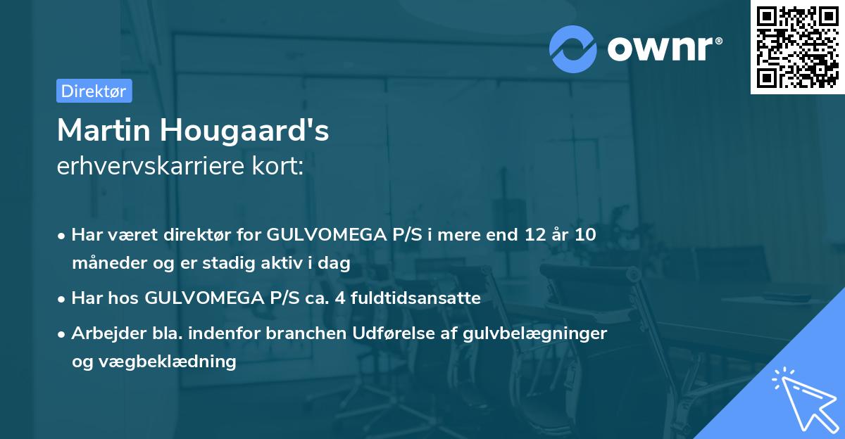 Martin Hougaard's erhvervskarriere kort