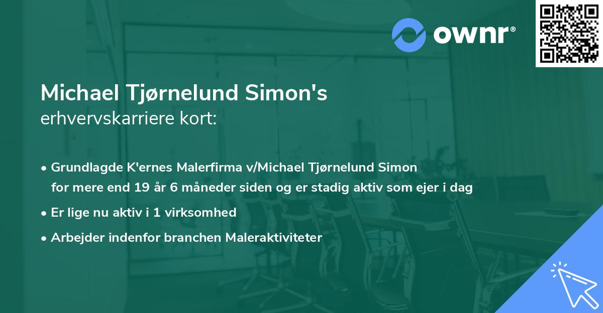 Michael Tjørnelund Simon's erhvervskarriere kort