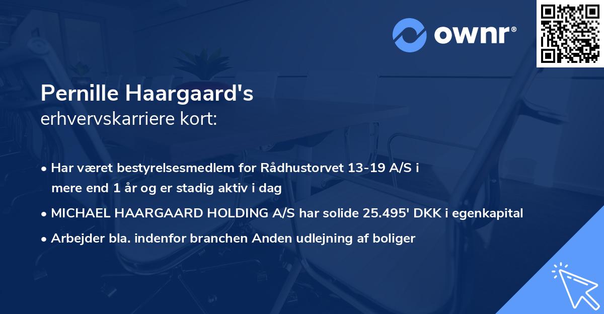 Pernille Haargaard's erhvervskarriere kort