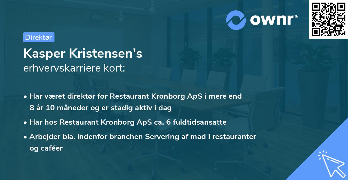 Kasper Kristensen's erhvervskarriere kort