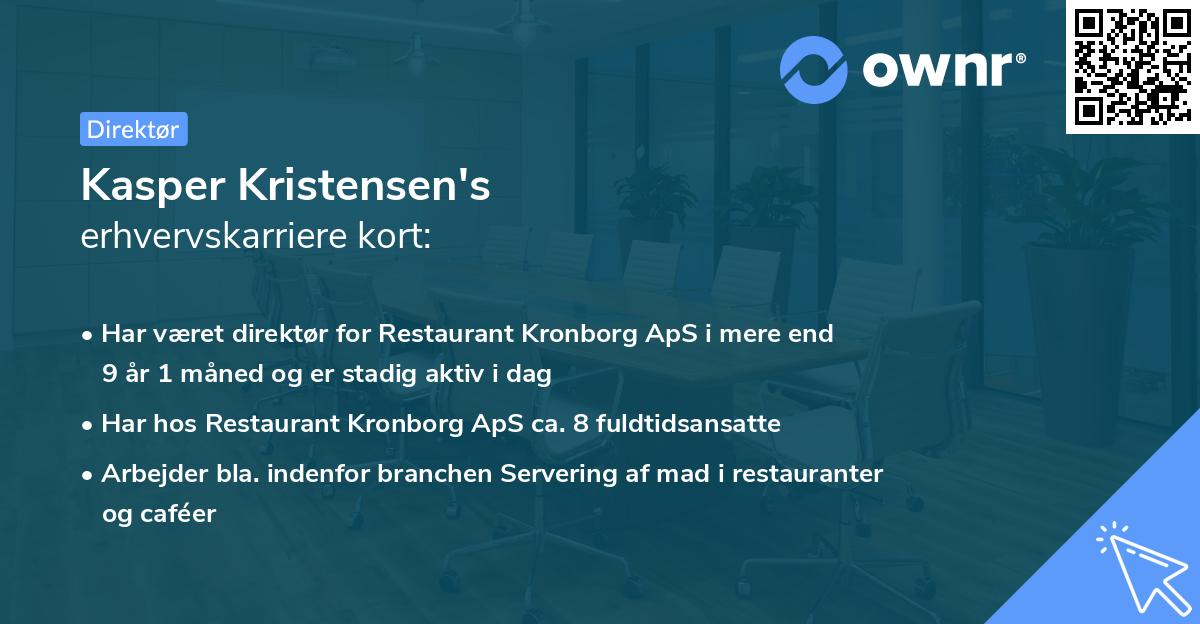 Kasper Kristensen's erhvervskarriere kort