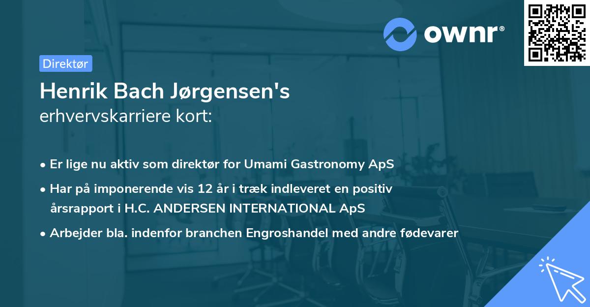 Henrik Bach Jørgensen's erhvervskarriere kort