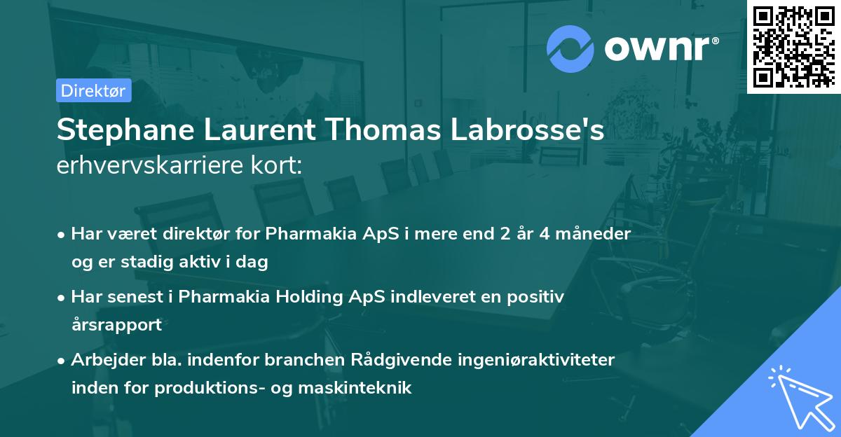 Stephane Laurent Thomas Labrosse's erhvervskarriere kort