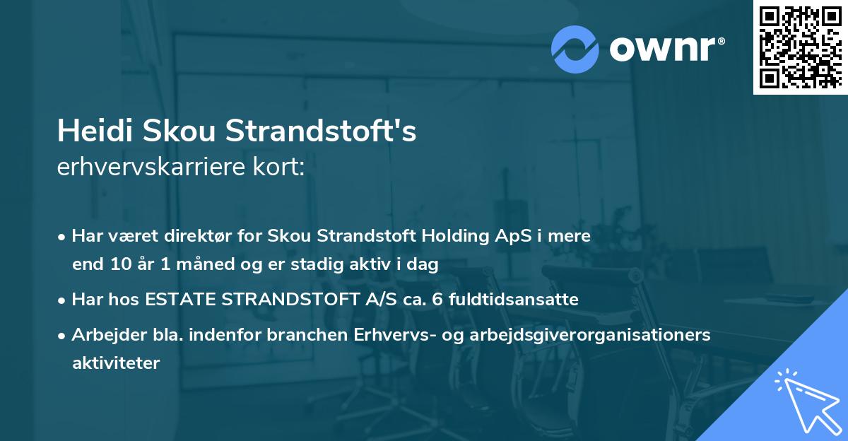Heidi Skou Strandstoft's erhvervskarriere kort