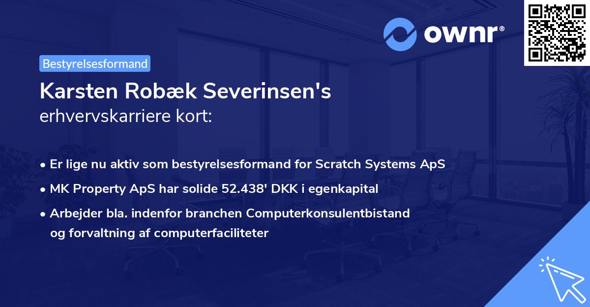 Karsten Robæk Severinsen's erhvervskarriere kort