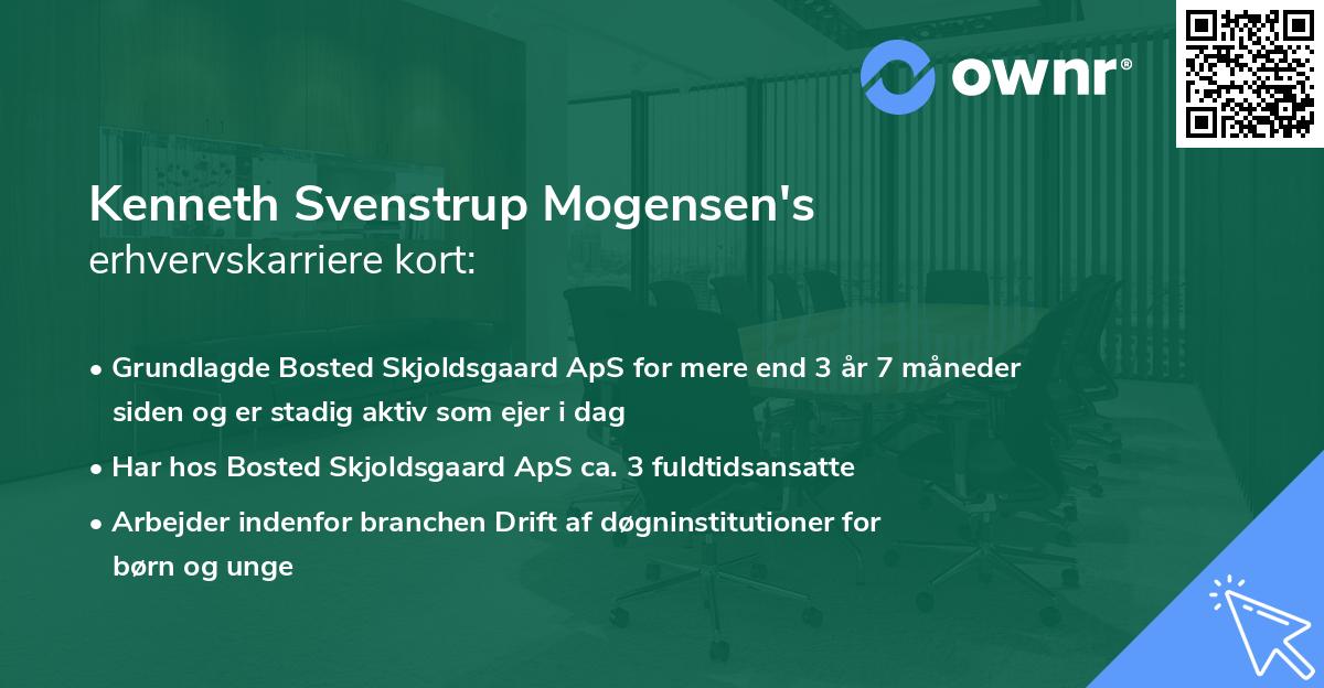 Kenneth Svenstrup Mogensen's erhvervskarriere kort