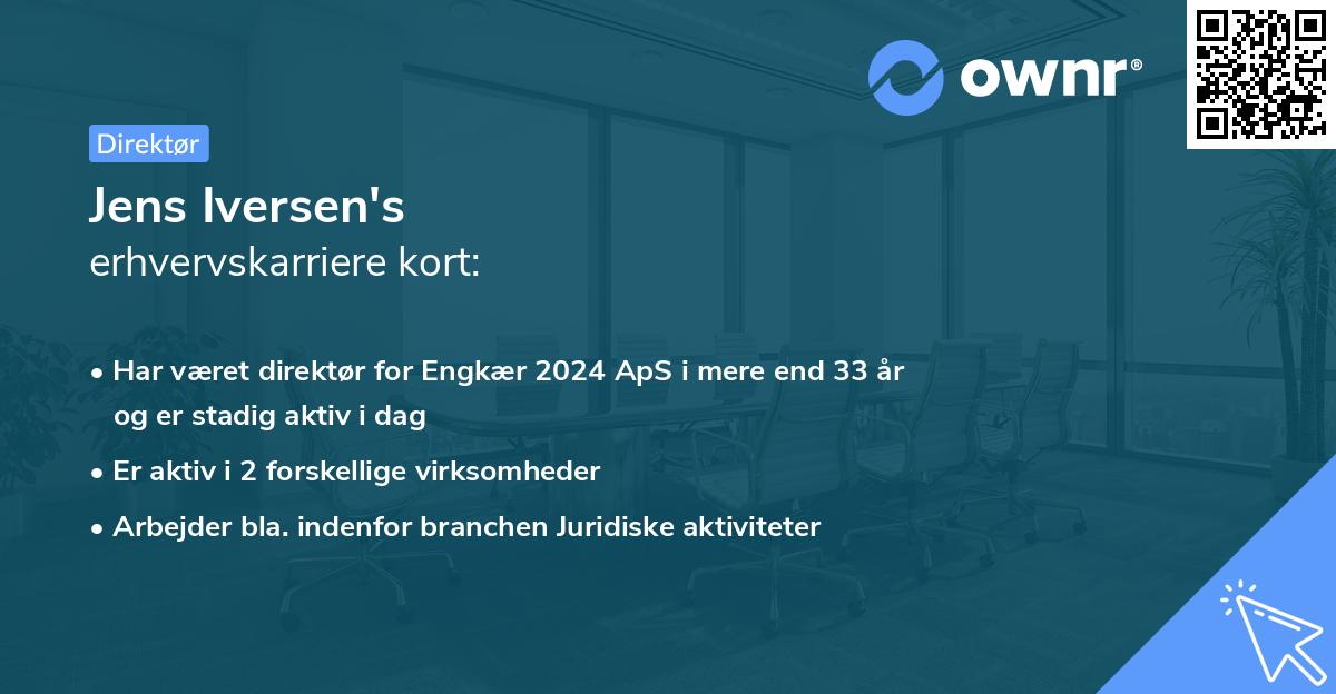 Jens Iversen's erhvervskarriere kort