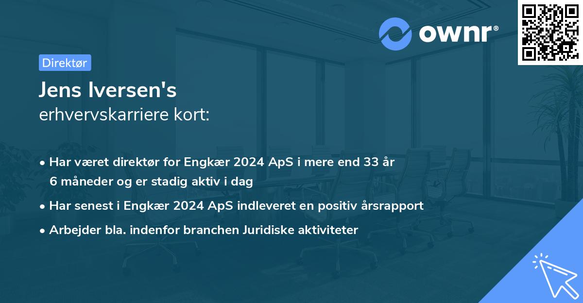 Jens Iversen's erhvervskarriere kort