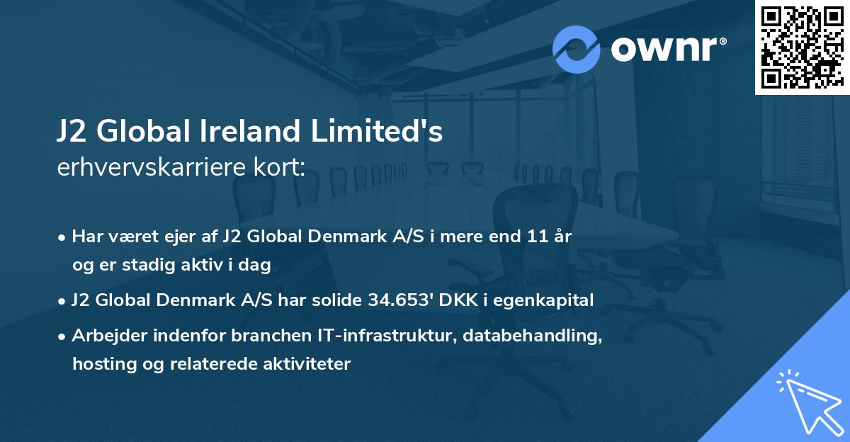 J2 Global Ireland Limited's erhvervskarriere kort